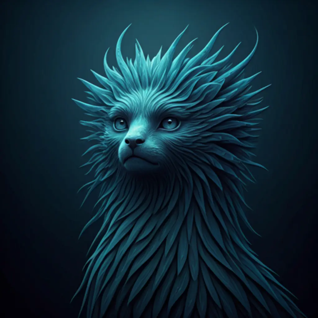 AI-generated mystical creature design — digital art creator LUNA
