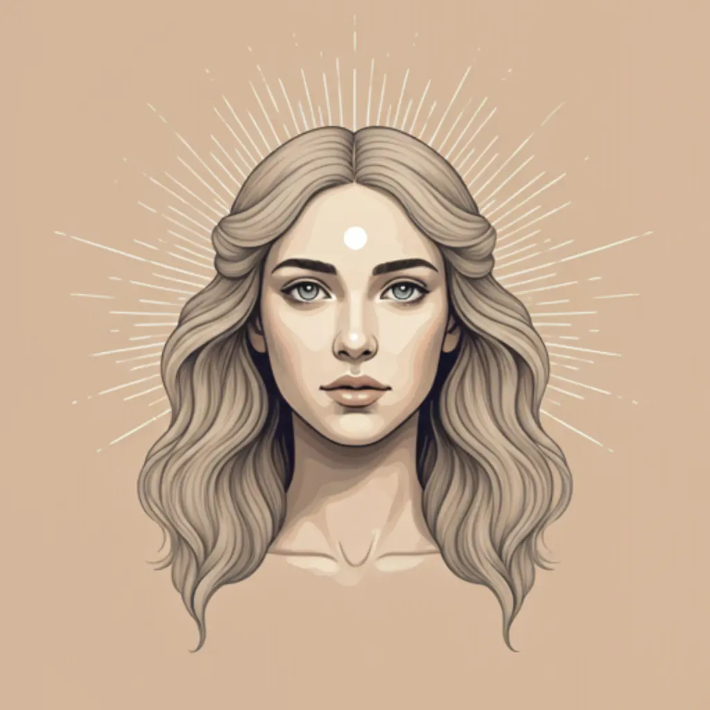 Ethereal space goddess artwork created with LUNA AI art creator